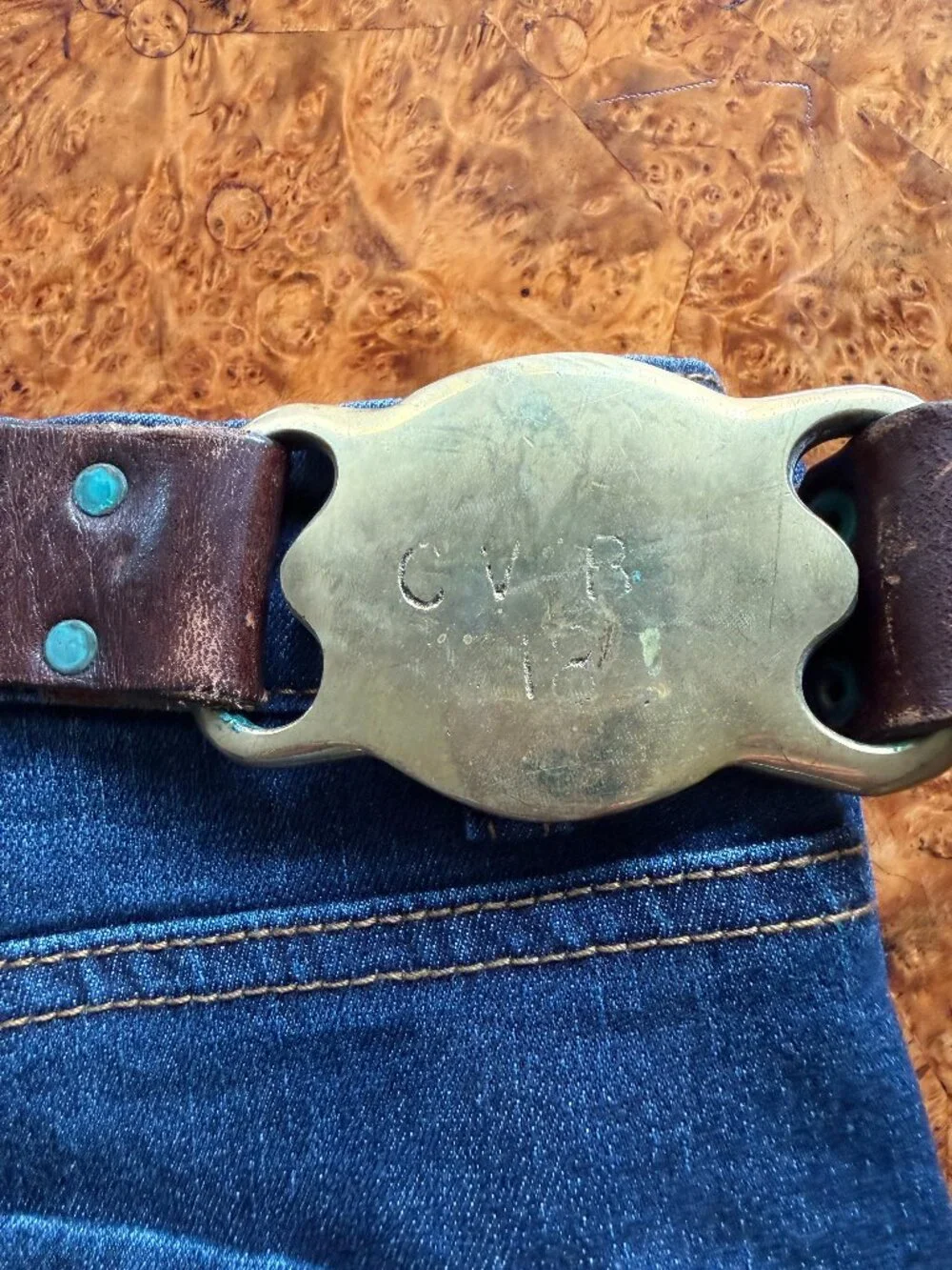 French 70s Boho Equestrian Belt